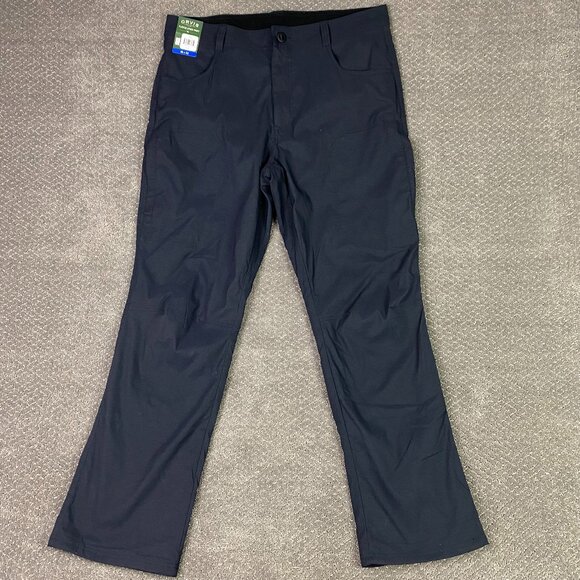 Orvis Fleece Lined Water Repellent Pants Mens 36 x 32 Black 1525902 Tech Stretch - Picture 1 of 16